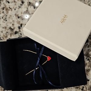 AHKAH 18k coral heart necklace